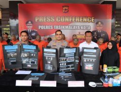 Kapolres Tasik Kota Pimpin Press Rilis Pengungkapan Kasus Narkoba Selama 2 Bulan, Amankan Puluhan Tersangka
