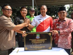 Kembali Resmikan Taman, Plt. Wali Kota Bekasi “Hijaukan Lingkungan”