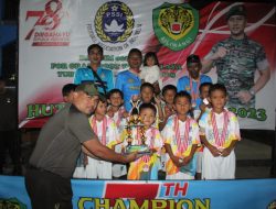 *KODIM 0612/TASIKMALAYA GELAR TURNAMEN SEPAK BOLA U-8 FOR GRASSROOT TASIKMALAYA DALAM RANGKA HUT RI ke – 78 TH *