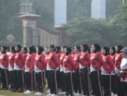 Rangkaian Hari Jadi ke-75 Polwan RI Gelar Olahraga Bersama