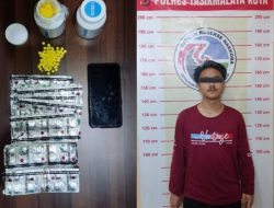 Seorang Pemuda Diamankan Satnarkoba Polres Tasik Kota,Polisi Sita 1.331 butir Pil Kuning