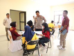 Polres Banjar bersama Bid Dokkes Polda Jabar Melaksanakan Pengecekan Kesehatan Berkala personel polres Banjar