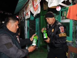 Gelar KRYD Polres Tasik Kota, Amankan Puluhan Botol Miras dan Knalpot Bising