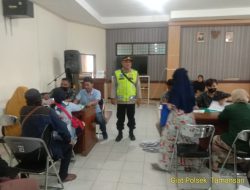 Kanit Binmas Polsek Tamansari, Monitoring Penyaluran Bansos PKH Kemensos Tahap 3 se Kecamatan Tamansari