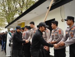 Polres Banjar Polda Jabar Melaksanakan Pengamanan unjuk rasa GRIB Secara Humanis