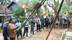 Program TNI Manunggal Membangun Desa (TMMD) ke-118 Kodim 0613/Ciamis digelar di Desa Kadupandak Kecamatan Tambaksari