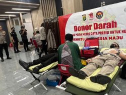 Jelang HUT Humas Polri Ke 72, Polda Metro Jaya Gelar Bakti Kesehatan Donor Darah