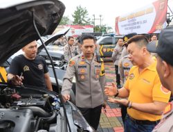 Polres Tasikmalaya Kota Gelar Apel Pengecekan Kendaraan Dinas Dalam Rangka PBJ Harwat Randis