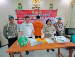 Polsek Bekasi Utara Gelar Press Release Ungkap Kasus Pencurian dengan Kekerasan