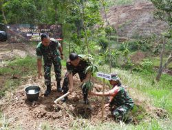 Memperingati Hari Juang TNI AD ke 78, Kodim 0613/Ciamis menggelar kegiatan penanaman Pohon secara serentak bertempat di Bukit Agrowisata Dusun Muktiasih RT 03/RW 06 Desa Sukamukti Kecamatan Paturaman Banjar