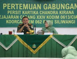 Dandim 0613/Ciamis Memberikan Pengarahan Kepada Seluruh Anggota Persit Kartika Chandra Kirana Cabang XXIV