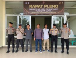 Polres Banjar Amankan Gudang Logistik PPK Kota Banjar untuk Persiapan Rekapitulasi