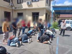 Polres Banjar mengamankan puluhan Remaja Gerbolan Motor dan Berikan pembinaan