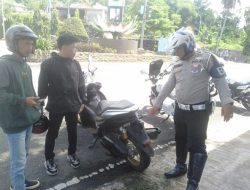 Ops Keselamatan Lodaya, Polres Banjar Tertibkan Knalpot Tidak Standar