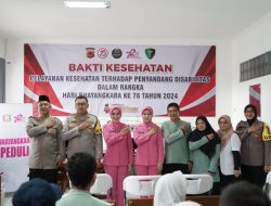 Polres Tasik Kota Melaksanakan Bakti Kesehatan Terhadap Penyandang Disabilitas SLB ABC Yayasan Insan Sejahtera