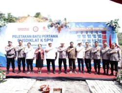 Kapolri Laksanakan Peletakan Batu Pertama Pembangunan Gedung Pusdiklat SPSI di Kawasan Jatiluhur Kab. Purwakarta