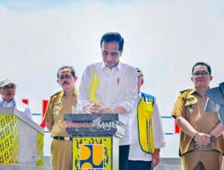 Pj Bupati Ciamis Dampingi Presiden Jokowi Resmikan Bendungan Leuwikeris