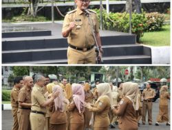 Budi Waluya Pimpin Apel Perdana Sebagai Pj. Bupati Ciamis