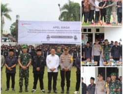 Dandim 0612/Tasikmalaya ikuti Apel Siaga Pengawasan Masa Tenang, Pemungutan dan Penghitungan Suara Pada Pilkada Serentak Kota Tasikmalaya Tahun 2024 di Balekota Tasikmalaya