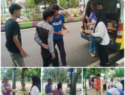 FjG Ajak Maayarakat Tidak Golput Dengan Berbagi 350 Paket Nasi Box