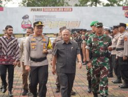 Kapolres Tasikmalaya Kota Pimpin Langsung Apel Gelar Pasukan Operasi Lilin Lodaya 2024