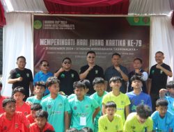 Peringati Hari Juang Kartika TNI AD ke-79, Kodim 0612/ Tasikmalaya Gelar Turnamen Sepakbola Antar Yayasan Pondok Pesantren Yatim piatu Sekota Dan Kabupaten Tasikmalaya