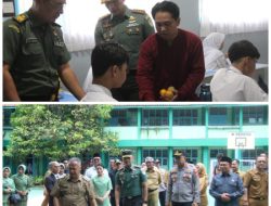 Dandim 0612/Tasikmalaya Bersama Forkopimda Tinjau Program Makan Sehat Bergizi Gratis di SMPN 2 Tasikmalaya