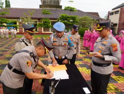 Kapolres Tasikmalaya Kota Pimpin Sertijab Kabagren, Kabaglog, Kasat Intelkam, Kapolsek Cihideung, dan Kasipropam
