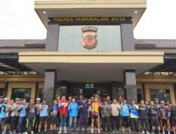 KAPOLRES TASIKMALAYA KOTA DAN FORKOPIMDA PERKUAT SINERGI LEWAT FUN BIKE BERSAMA