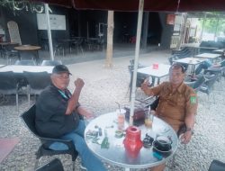 Kepala UPT Pos keswan Langkat Hulu Kecamatan Bohorok, kabupaten Langkat Ber silahturahmi ke awak Media