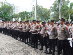 Polres Cirebon Kota Gelar Apel Pratugas Pengamanan Aksi Unjuk Rasa GMC di DPRD Kota Cirebon