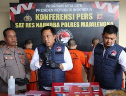 Selama Sepekan, Satres Narkoba Polres Majalengka Berhasil Amankan 7 Pelaku Peredaran Narkoba