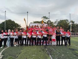 Kodim 0612/Tasikmalaya Raih Gelar Juara di Turnamen Mini Soccer Hari Bhayangkara ke-79