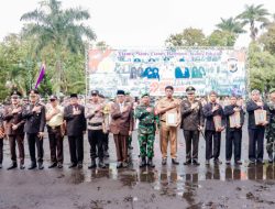 Upacara Peringatan HUT Bhayangkara ke-79 di Ciamis Tetap Khidmat Meski Diguyur Gerimis